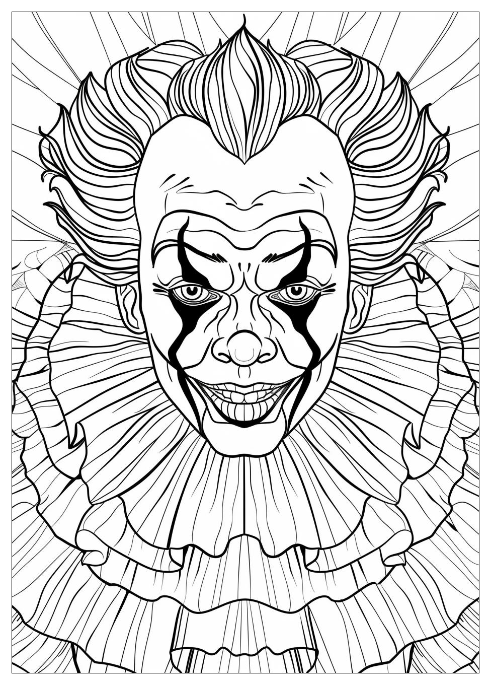 Circus Clown Coloring Pages-1