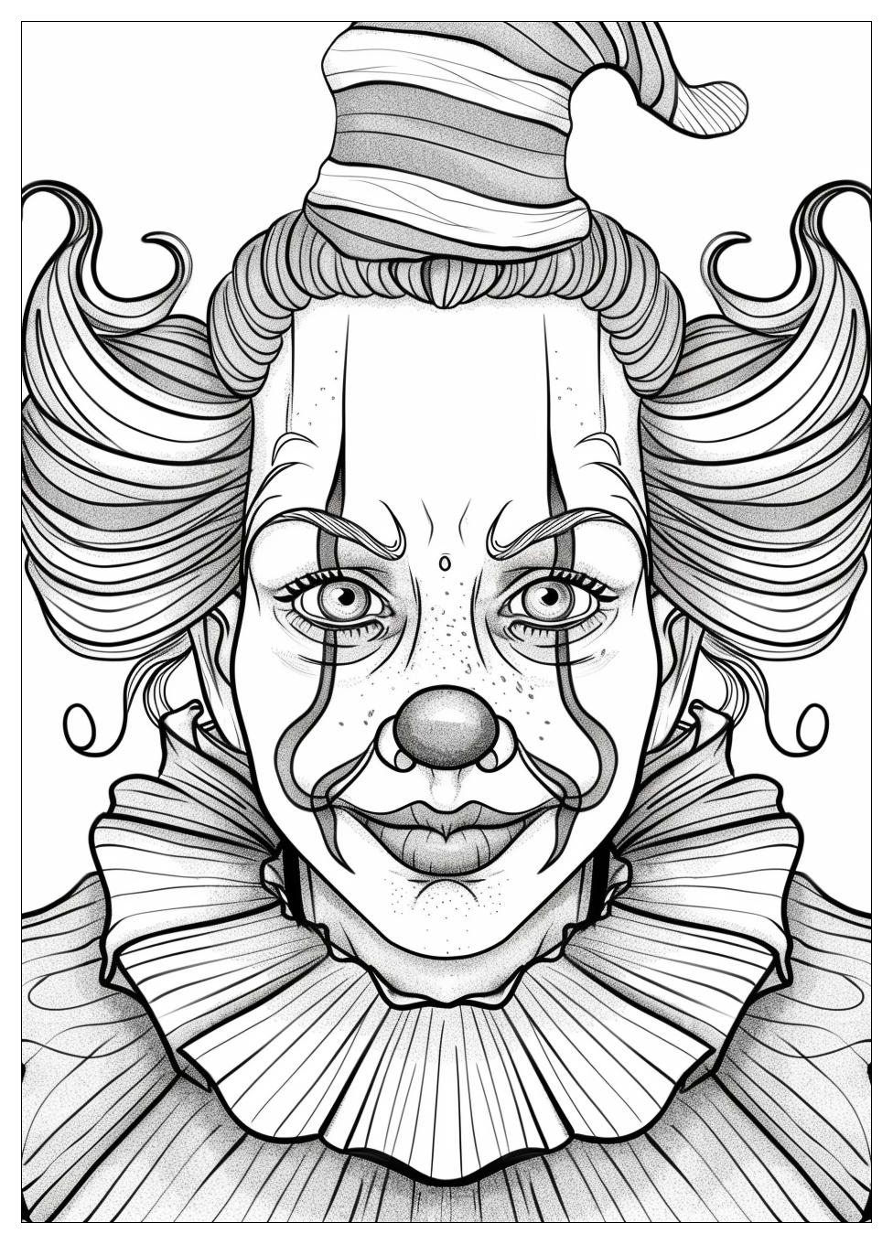 Circus Clown Coloring Pages-10