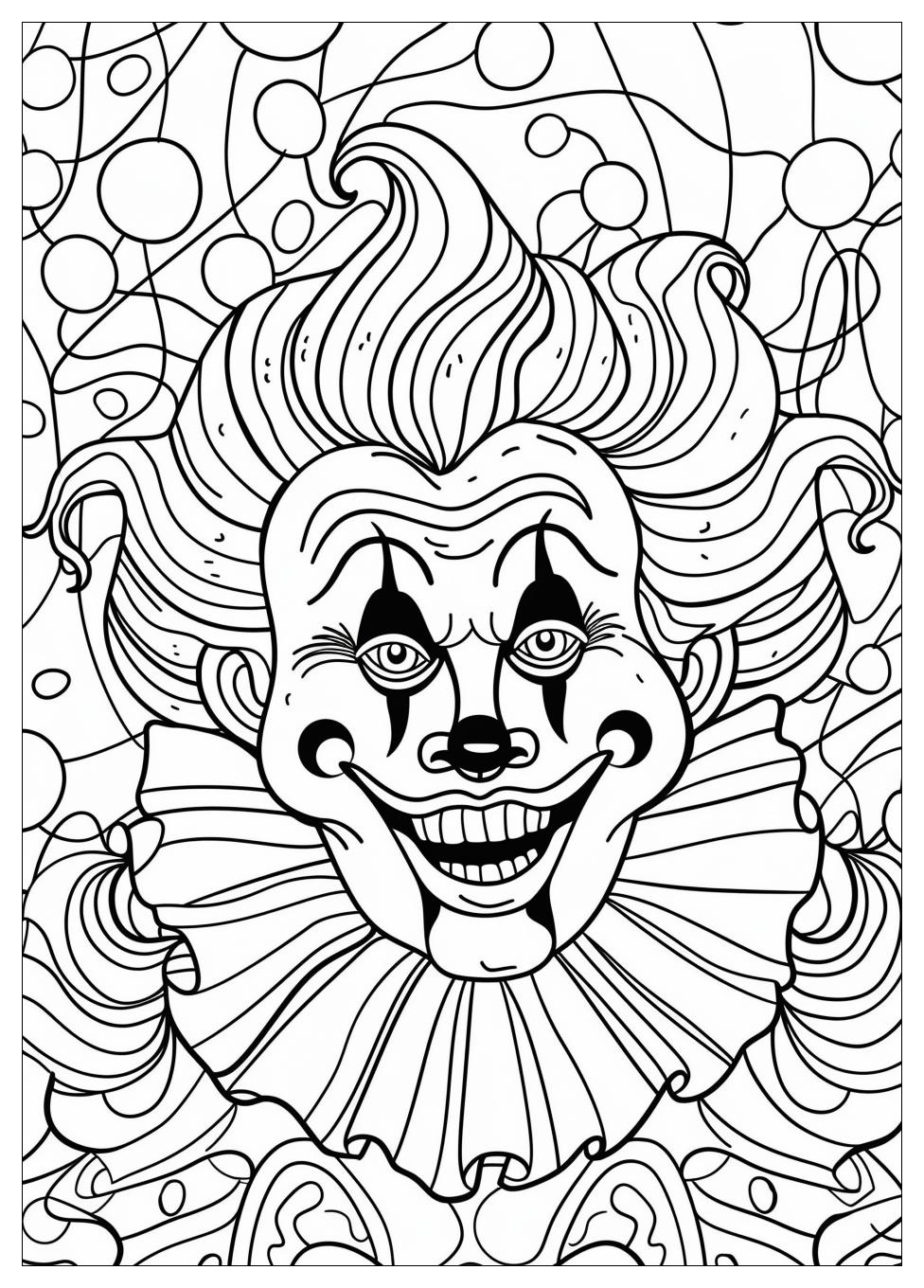 Circus Clown Coloring Pages-11