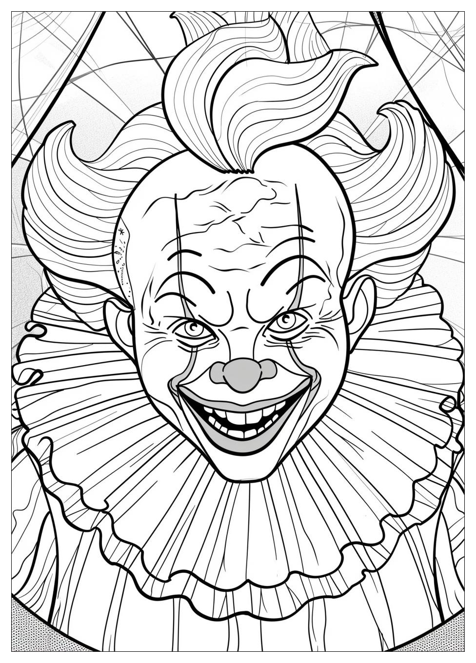 Circus Clown Coloring Pages-12