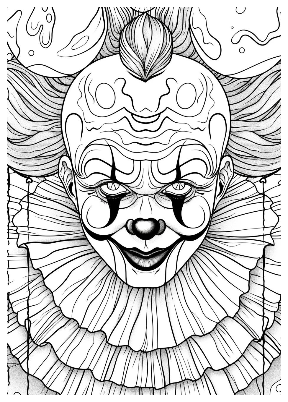 Circus Clown Coloring Pages-13