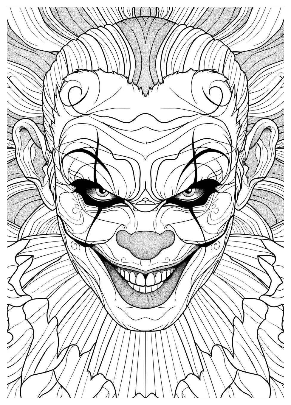 Circus Clown Coloring Pages-15