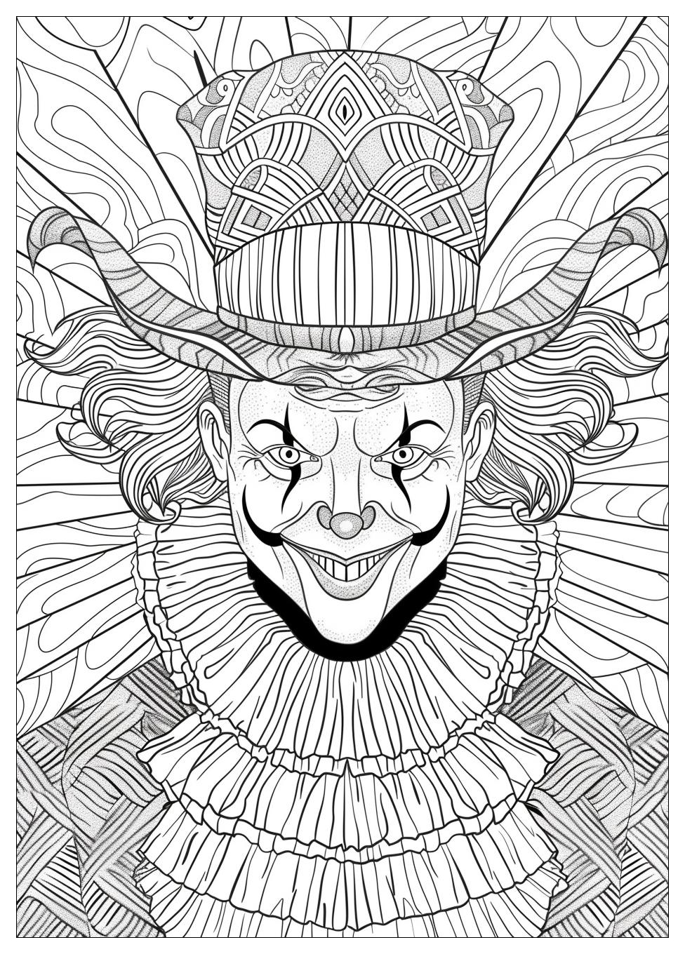 Circus Clown Coloring Pages-18