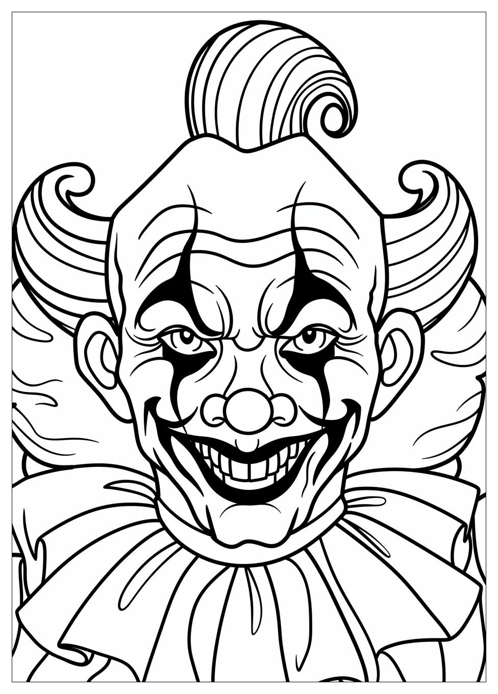 Circus Clown Coloring Pages-2