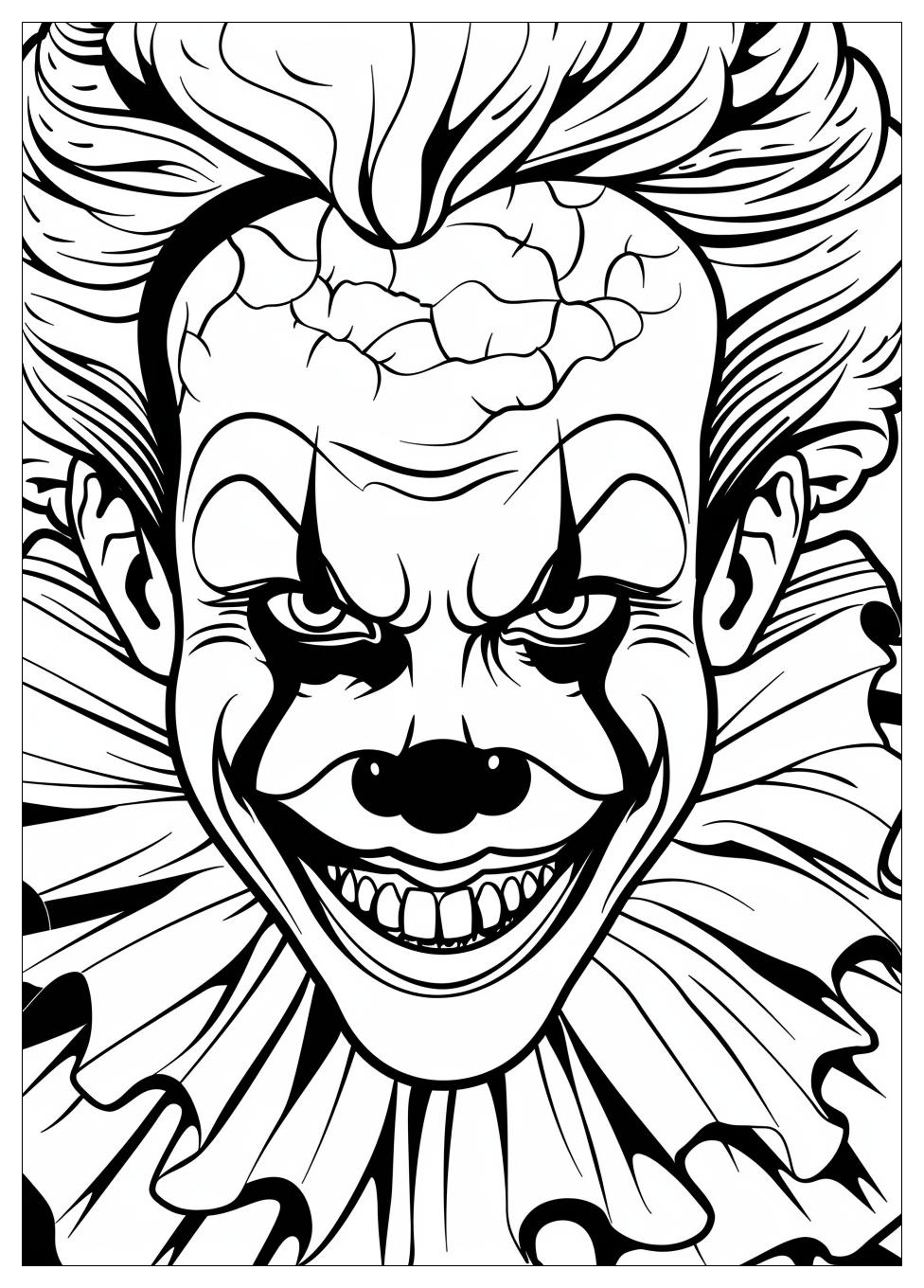Circus Clown Coloring Pages-3