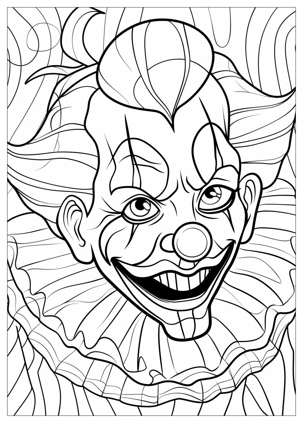 Circus Clown Coloring Pages-4