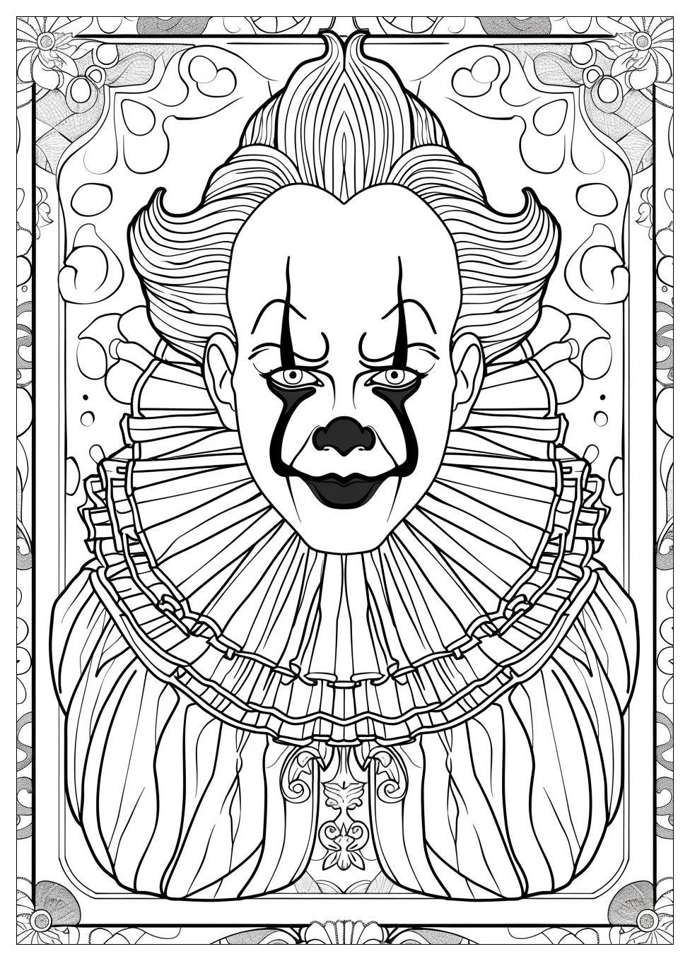 Circus Clown Coloring Pages-5
