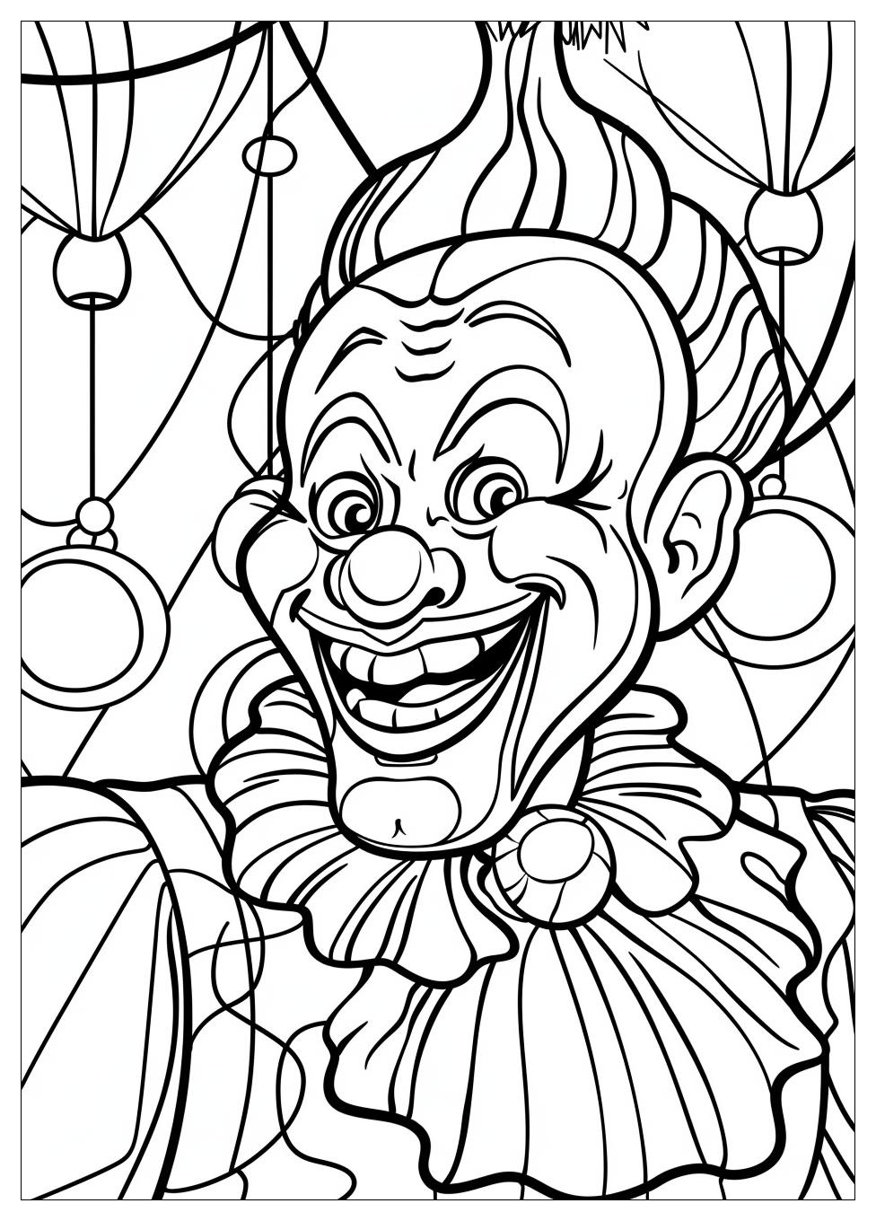 Circus Clown Coloring Pages-6