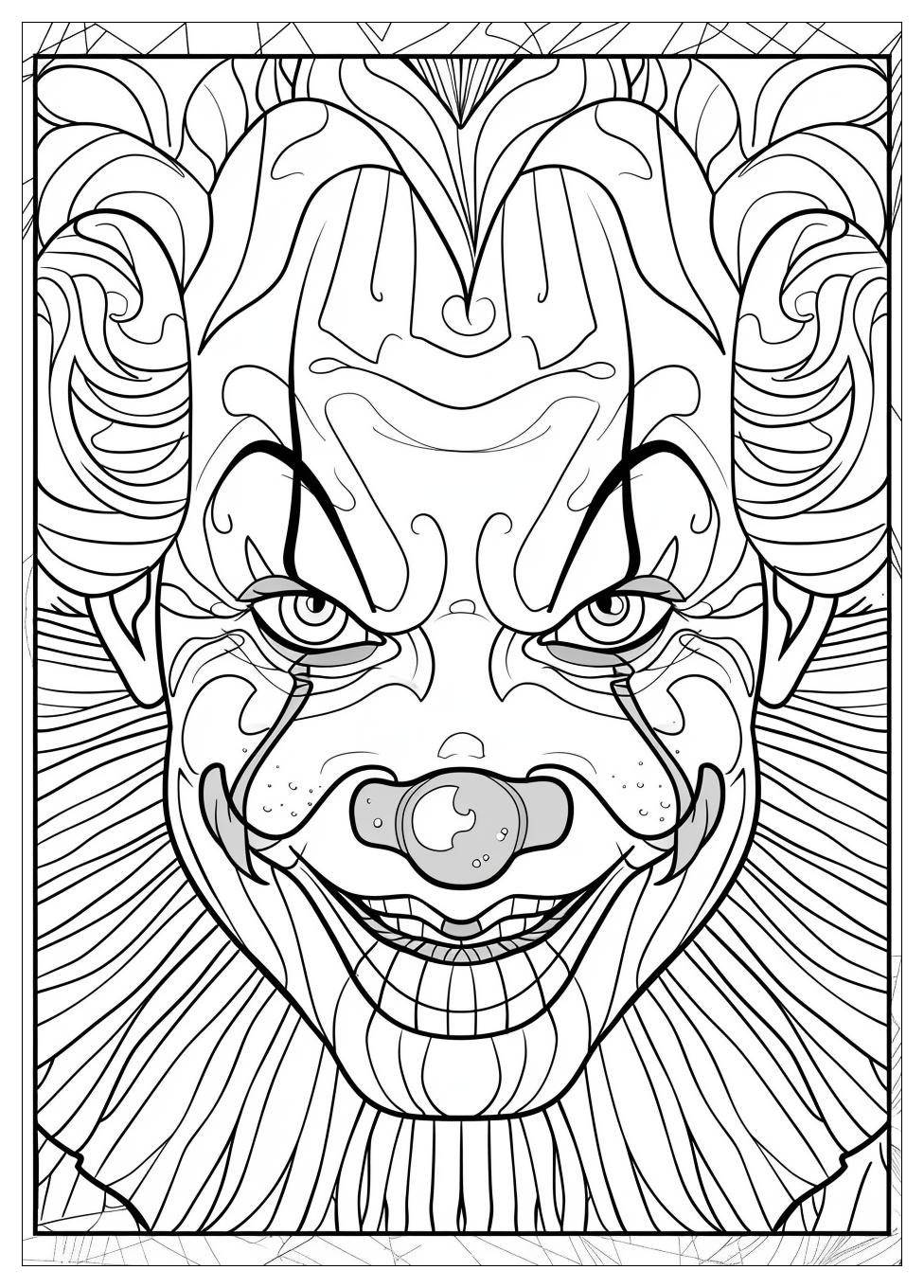 Circus Clown Coloring Pages-8
