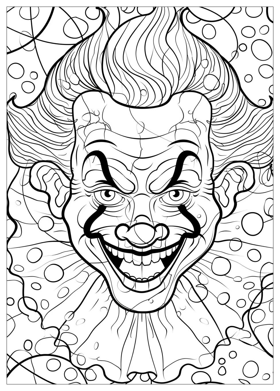 Circus Clown Coloring Pages-9
