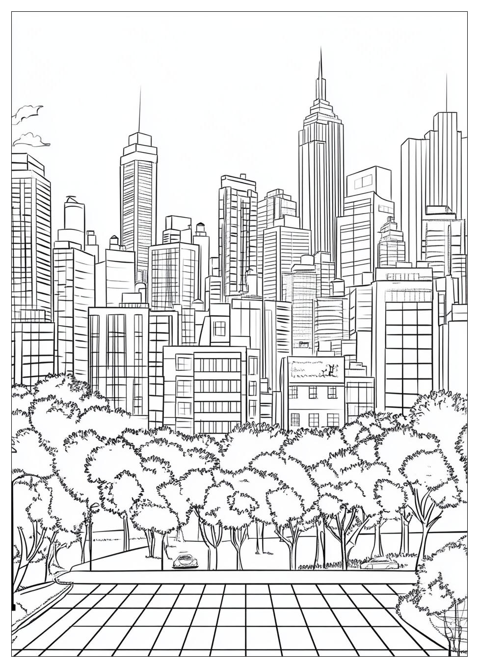 City Coloring Pages-9