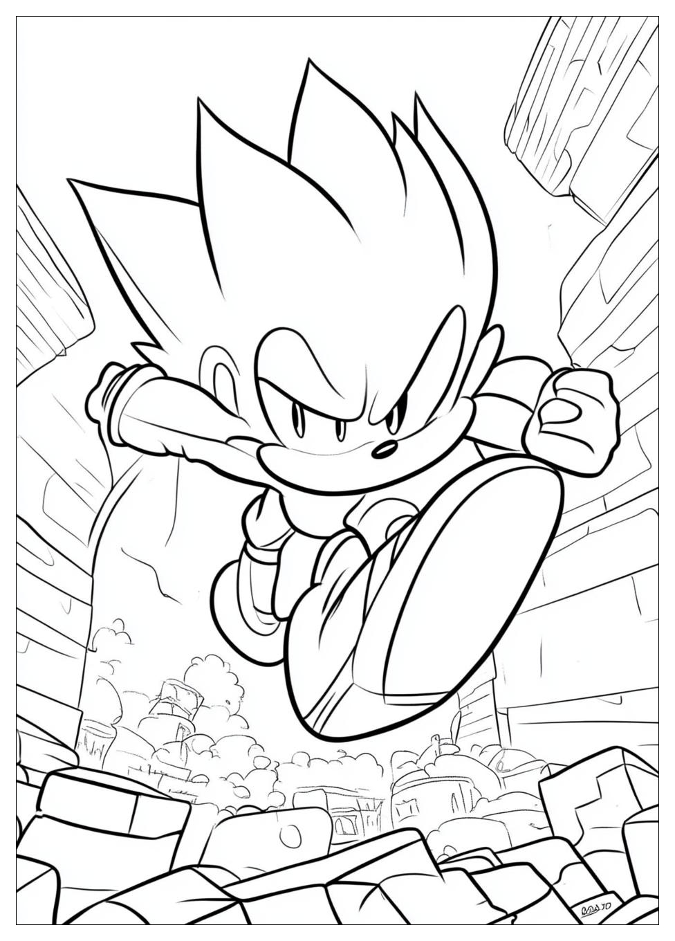 Classic Sonic Coloring Pages-10