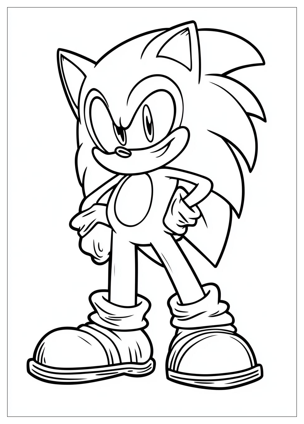 Classic Sonic Coloring Pages-11