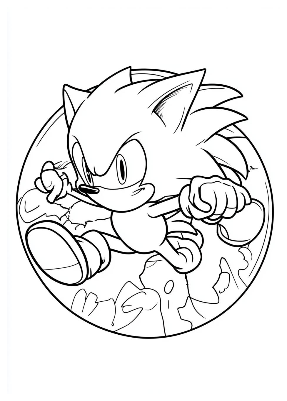 Classic Sonic Coloring Pages-13