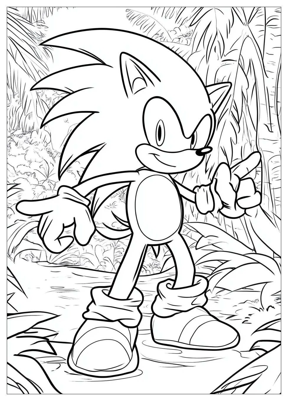 Classic Sonic Coloring Pages-15