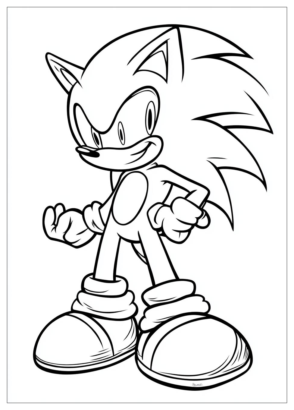 Classic Sonic Coloring Pages-16