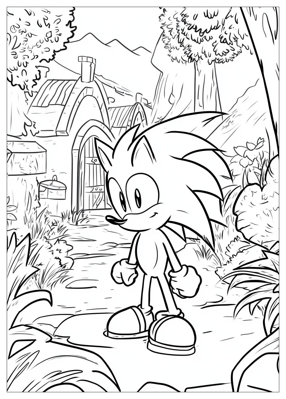 Classic Sonic Coloring Pages-18