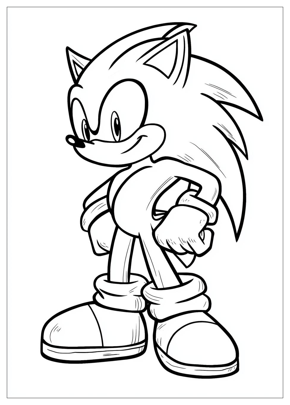 Classic Sonic Coloring Pages-19