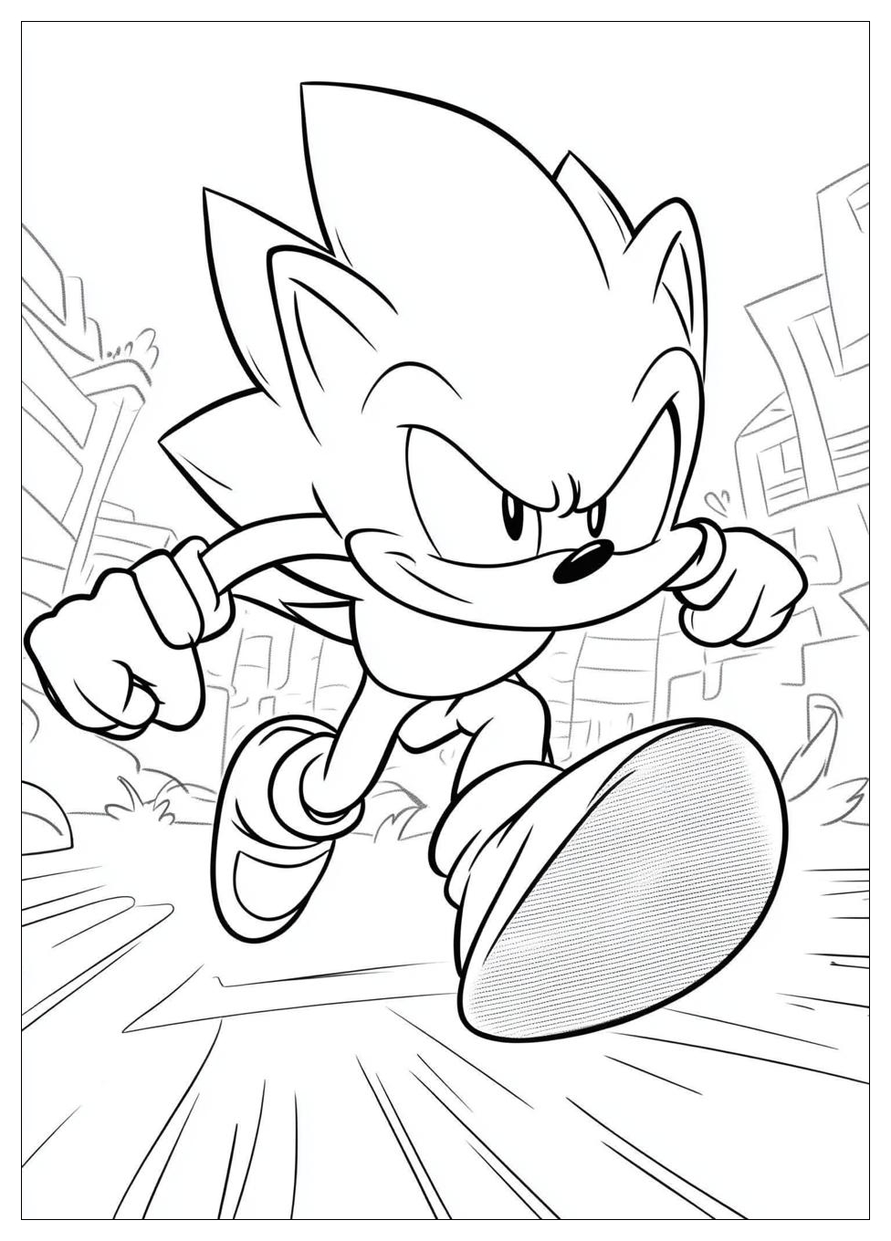 Classic Sonic Coloring Pages-2