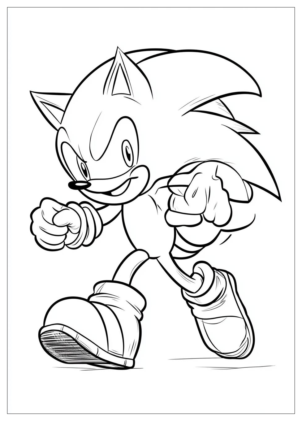 Classic Sonic Coloring Pages-5