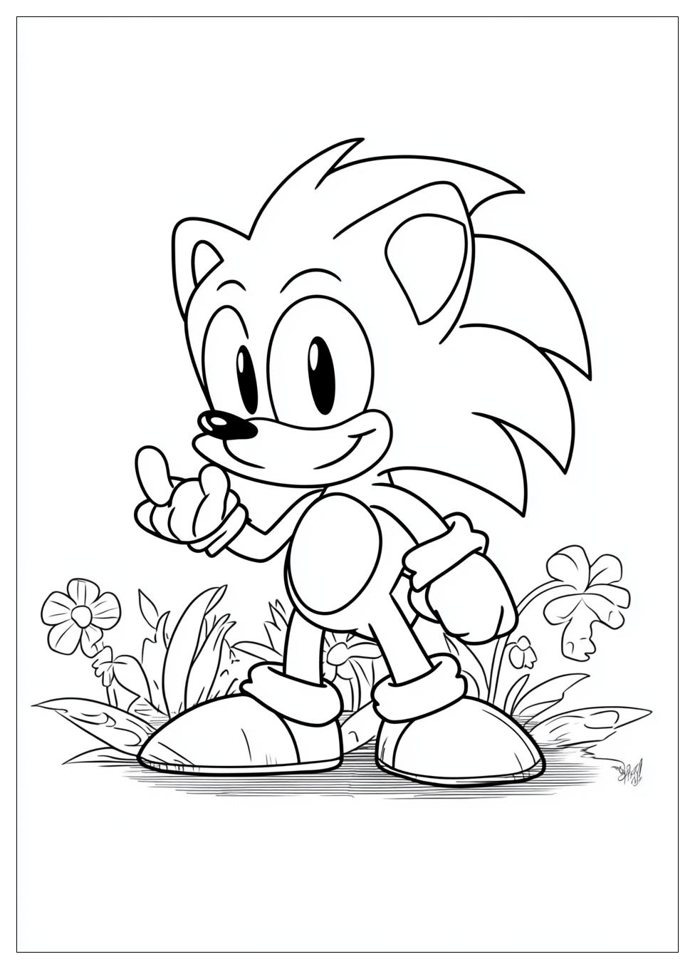 Classic Sonic Coloring Pages-7