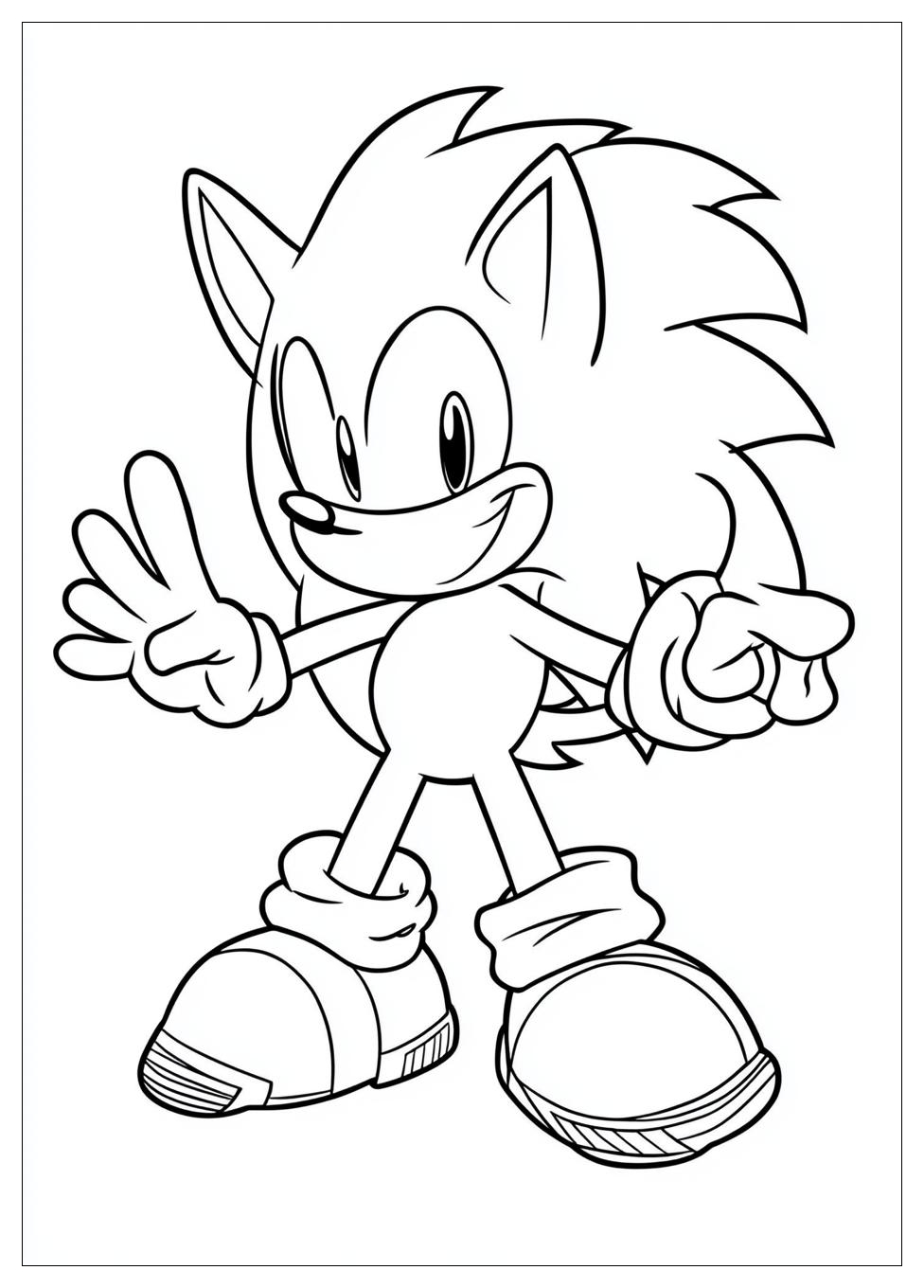 Classic Sonic Coloring Pages-8