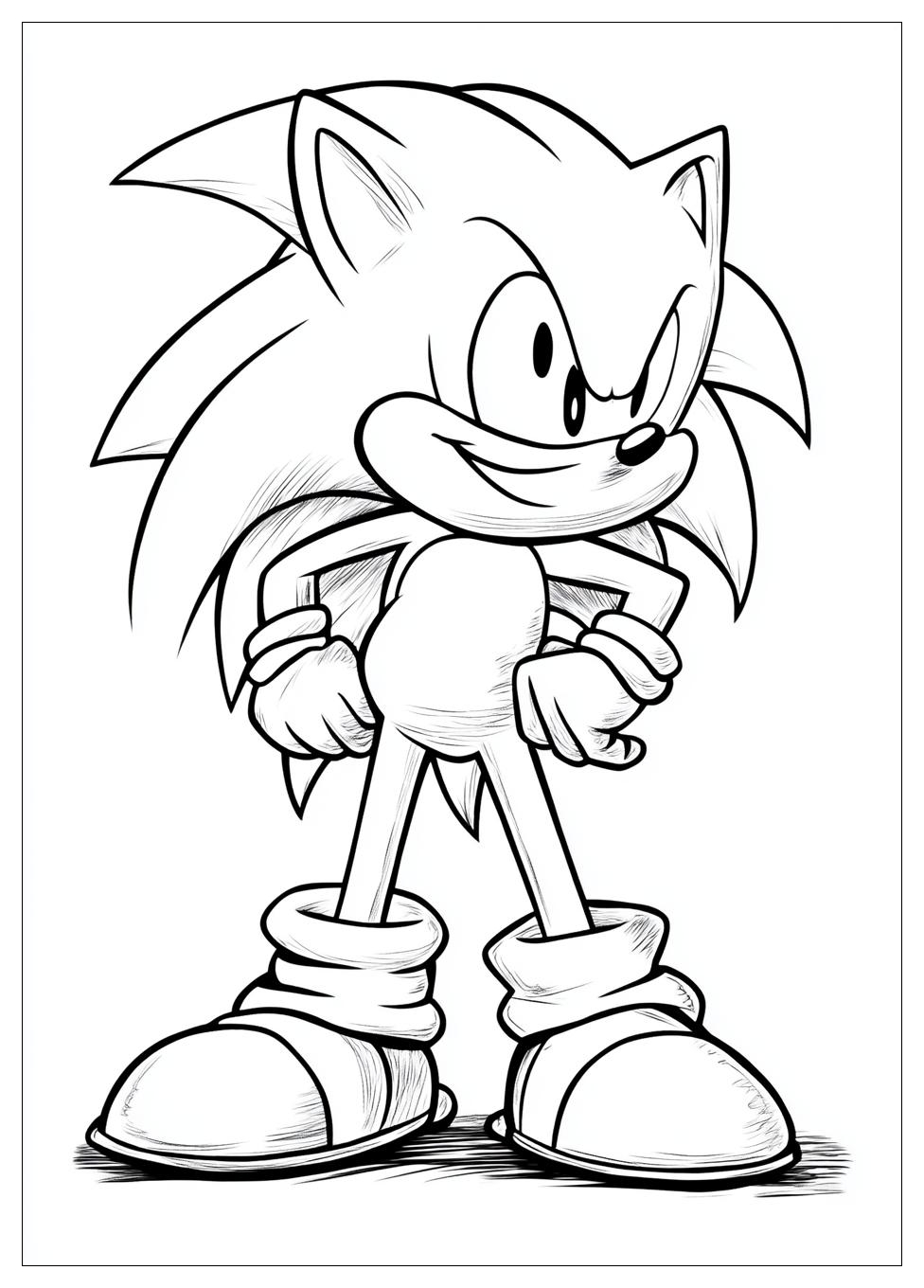 Classic Sonic Coloring Pages-9