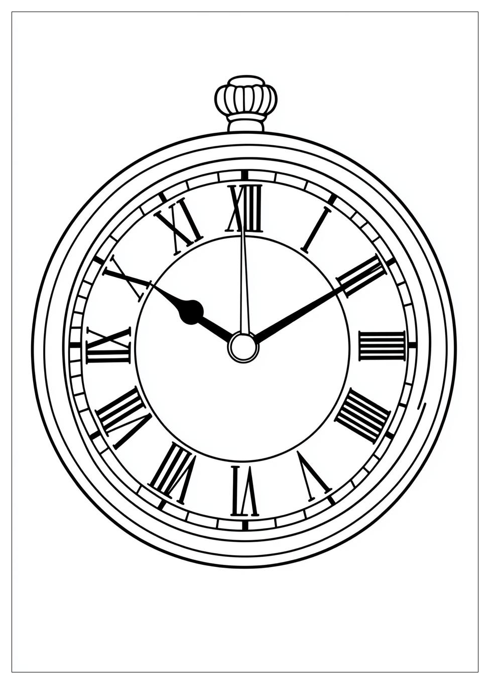 Clock Coloring Pages-1