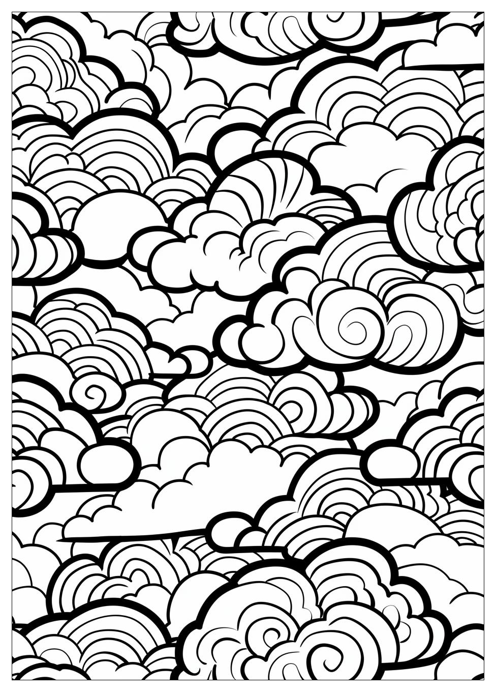 Cloud Coloring Pages-10
