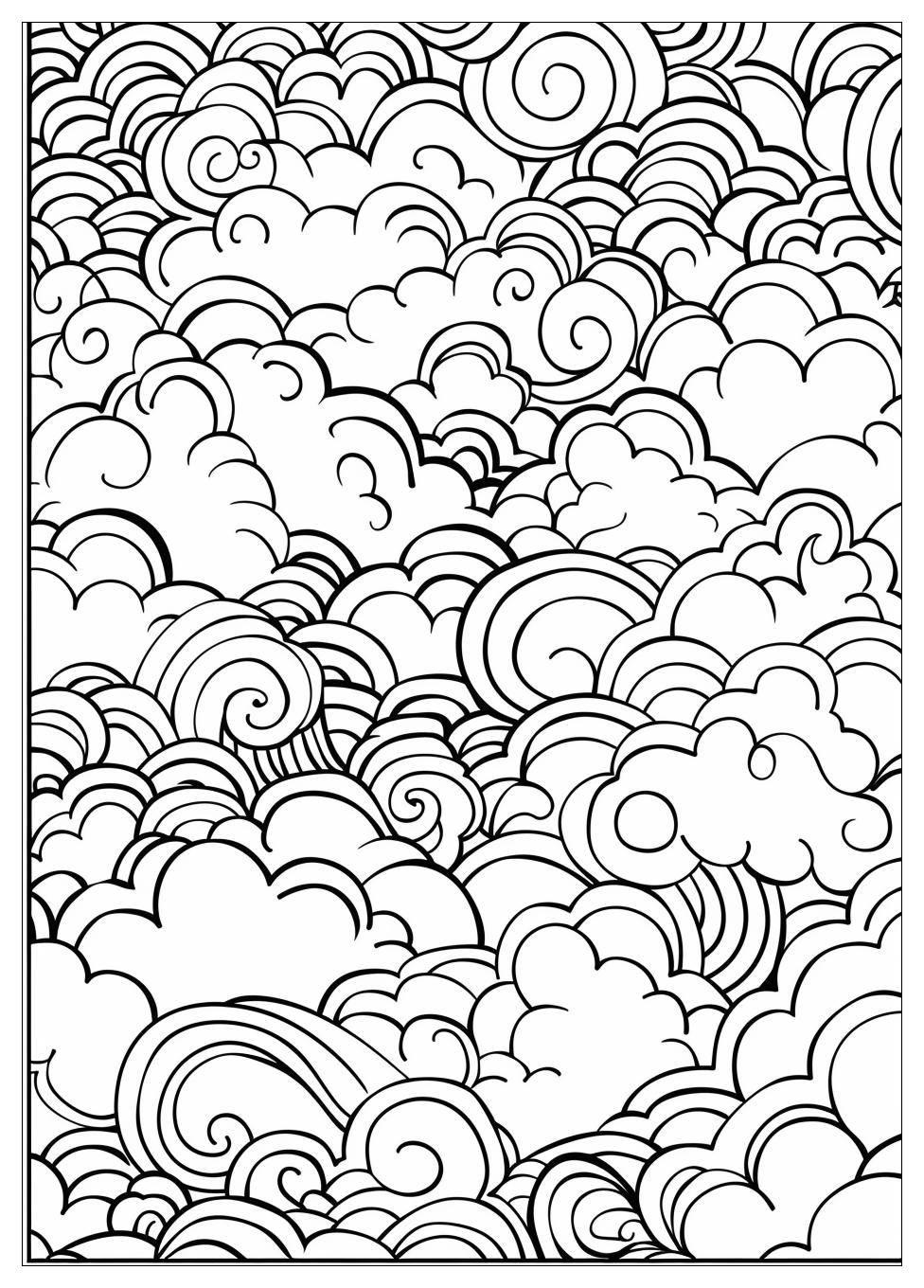 Cloud Coloring Pages-19