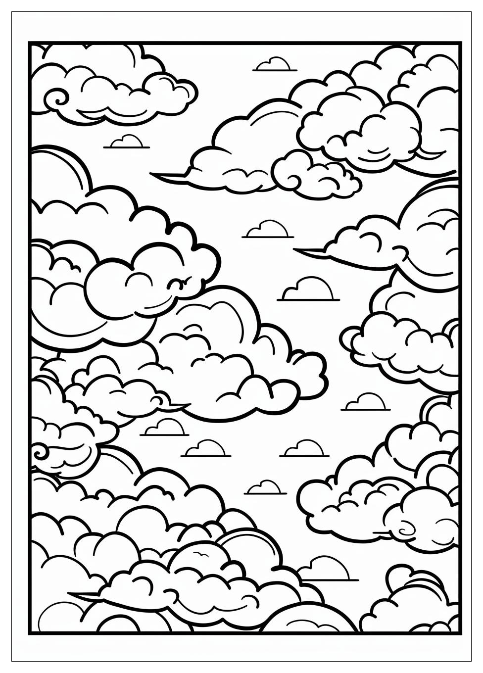 Cloud Coloring Pages-3