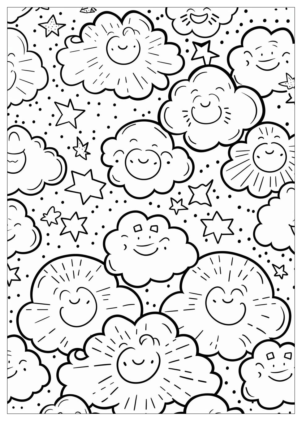 Cloud Coloring Pages-8