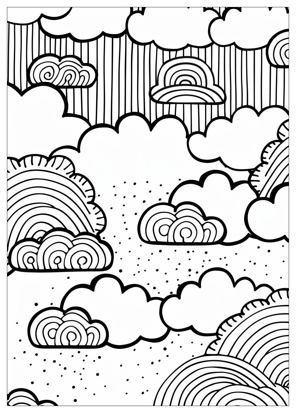 Cloud Coloring Pages-9