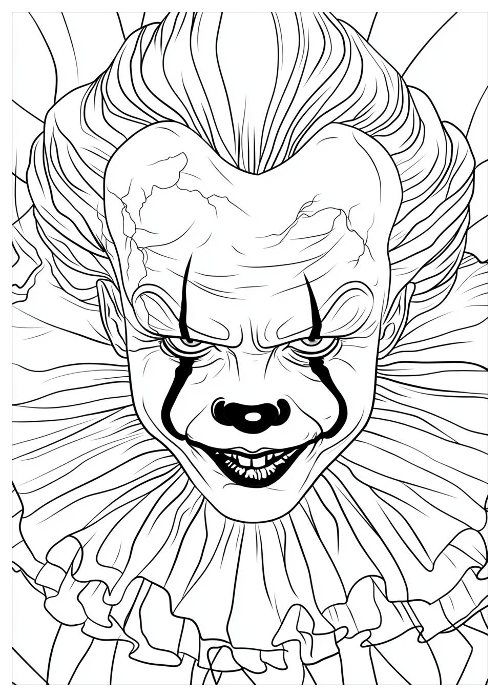 Free Printable Clown Coloring Pages 1 Clown Coloring Pages-1
