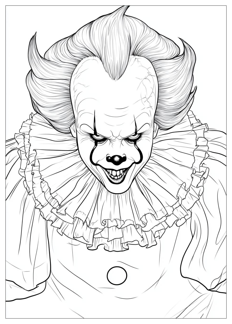 Free Printable Clown Coloring Pages 13 Clown Coloring Pages-13