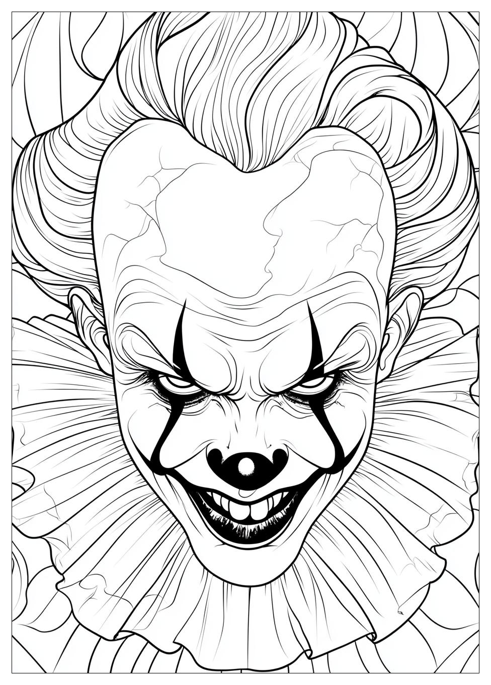 Free Printable Clown Coloring Pages 14 Clown Coloring Pages-14