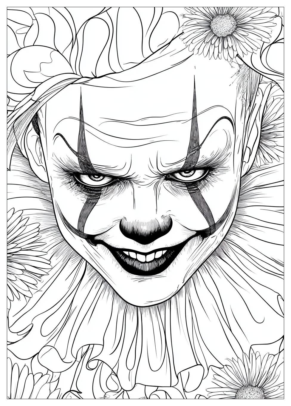 Free Printable Clown Coloring Pages 18 Clown Coloring Pages-18