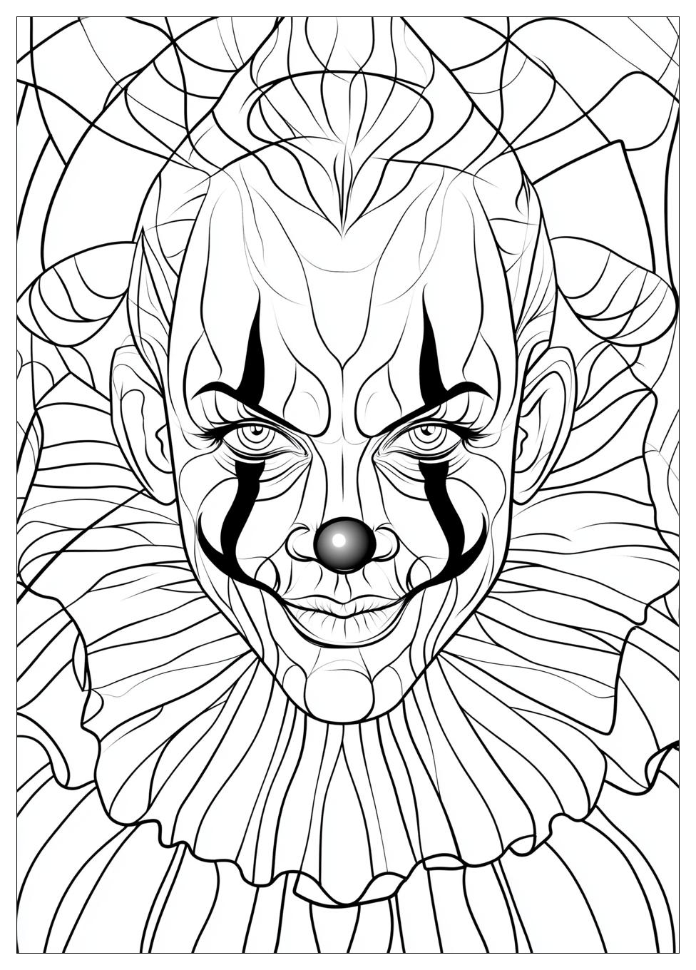 Free Printable Clown Coloring Pages 19 Clown Coloring Pages-19