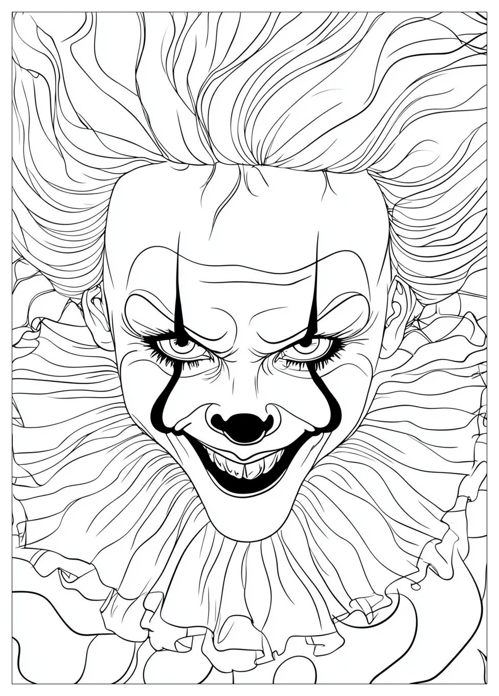 Free Printable Clown Coloring Pages 20 Clown Coloring Pages-20
