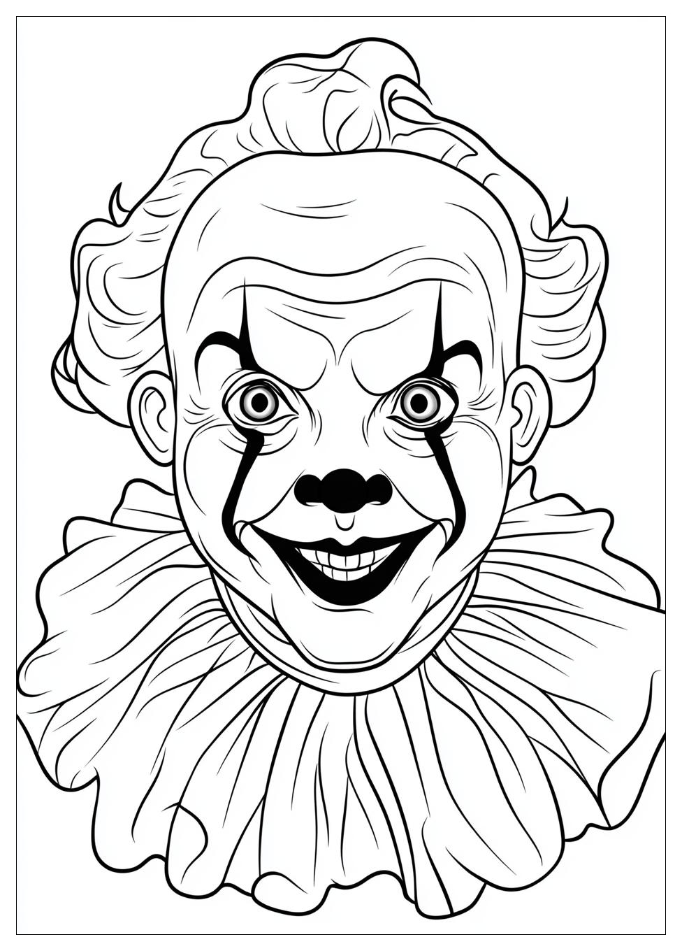 Free Printable Clown Coloring Pages 3 Clown Coloring Pages-3