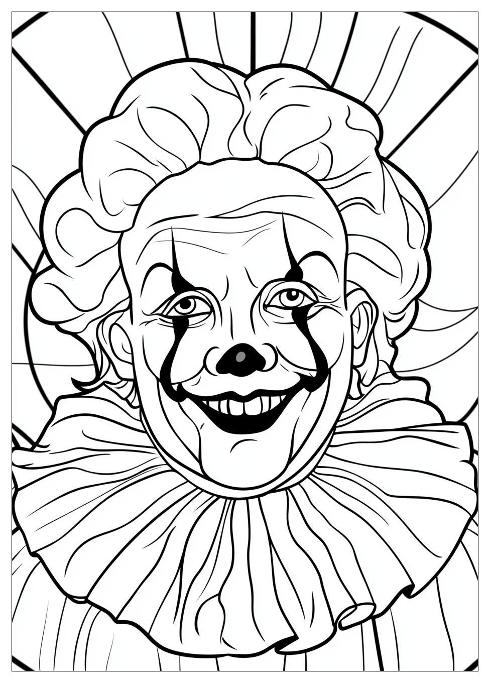 Free Printable Clown Coloring Pages 5 Clown Coloring Pages-5