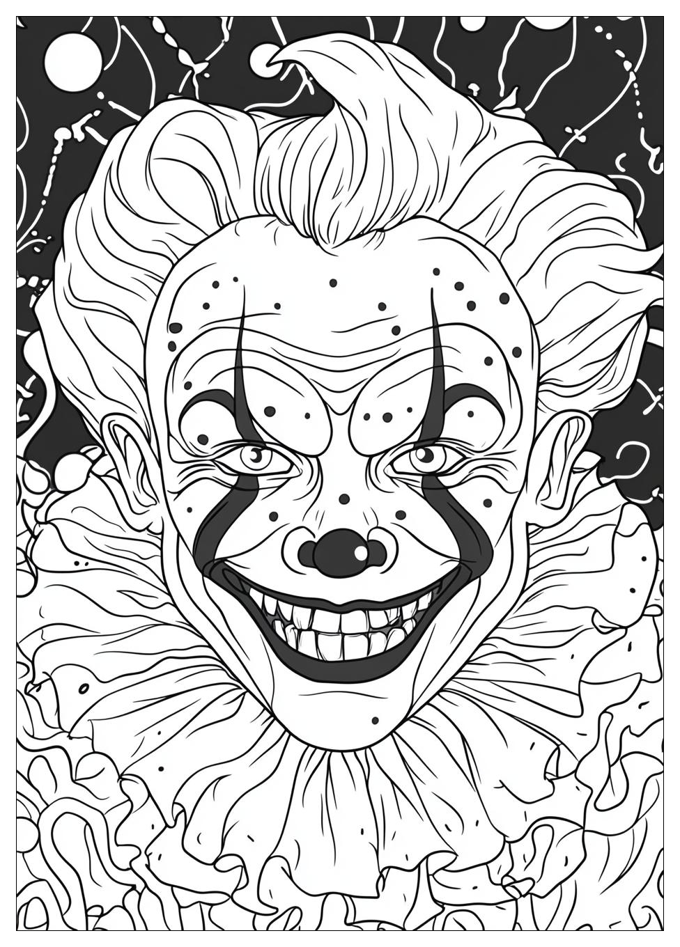 Free Printable Clown Coloring Pages 6 Clown Coloring Pages-6