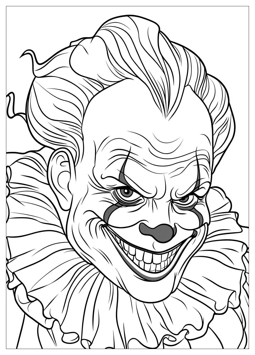 Free Printable Clown Coloring Pages 7 Clown Coloring Pages-7
