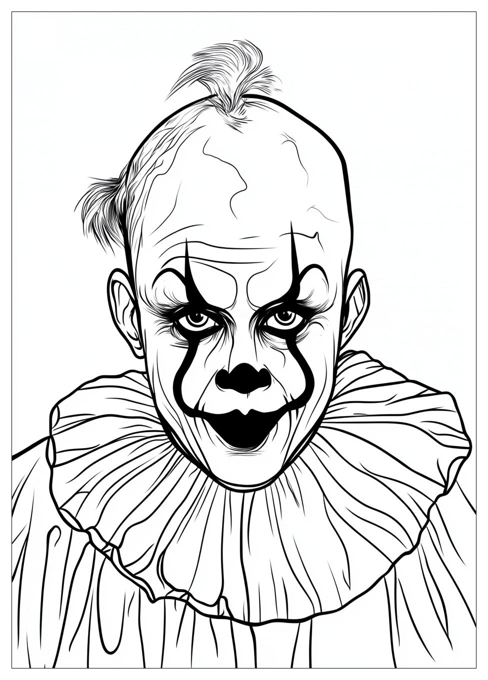 Free Printable Clown Coloring Pages 8 Clown Coloring Pages-8