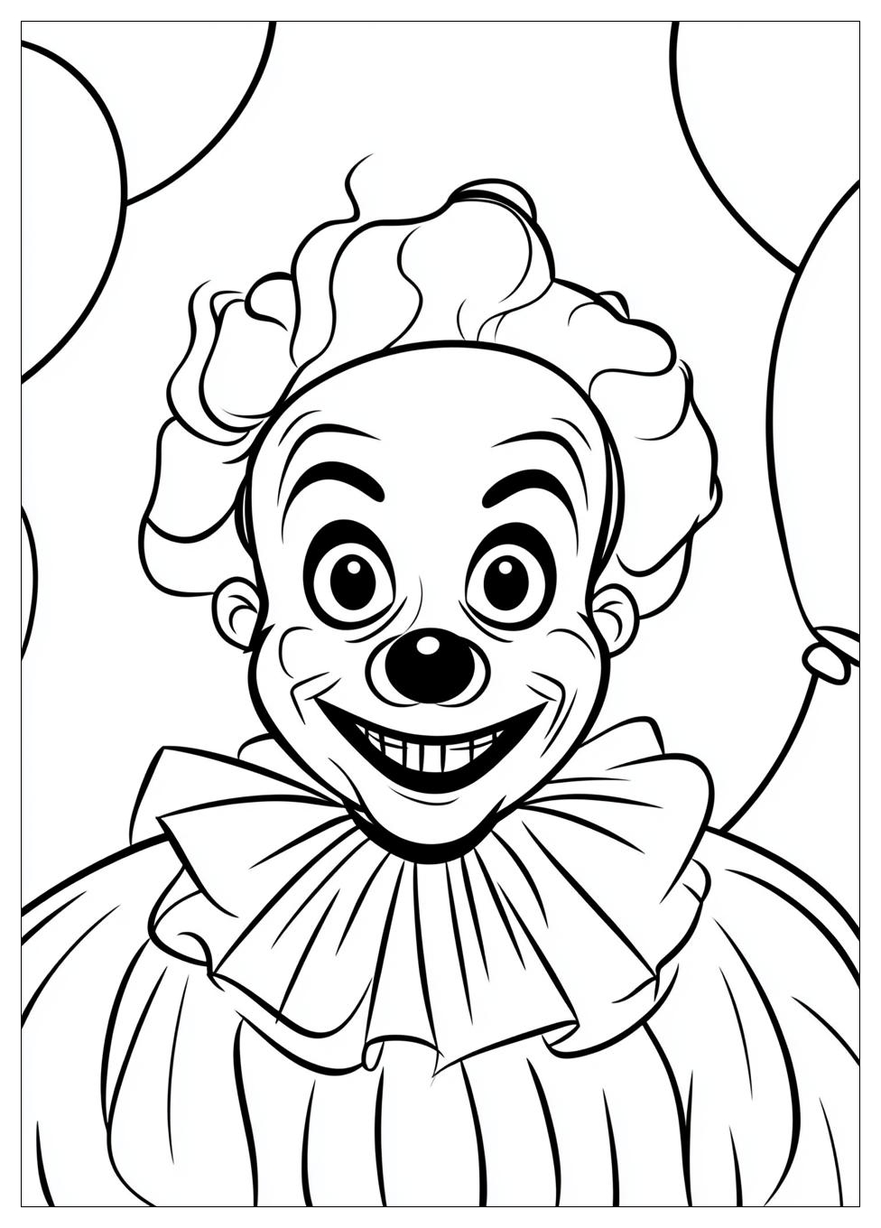 Free Printable Clown Coloring Pages 9 Clown Coloring Pages-9