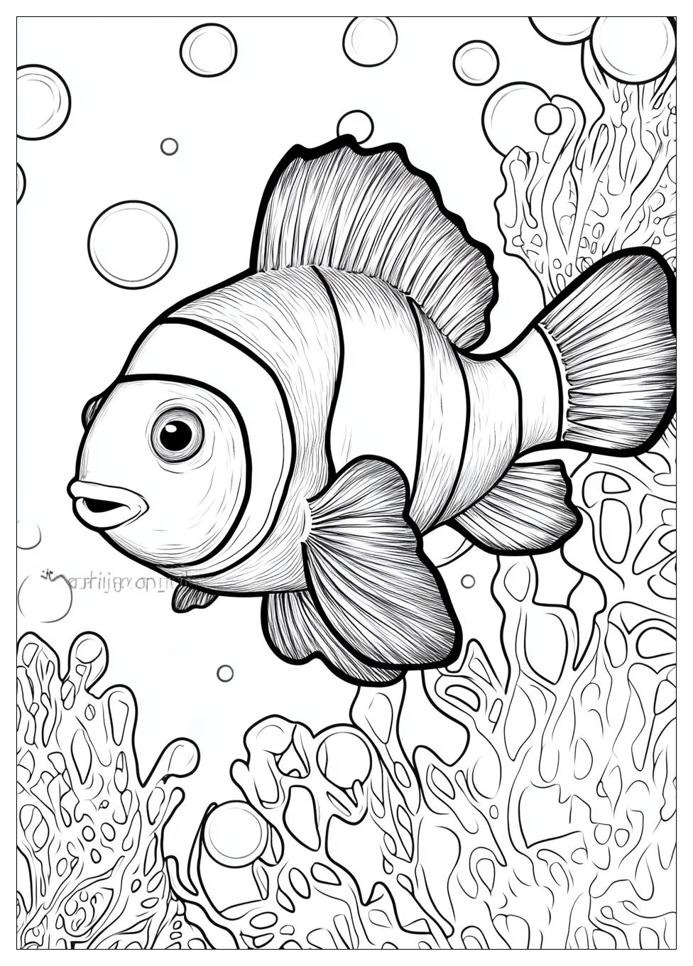 Clownfish Coloring Pages-18