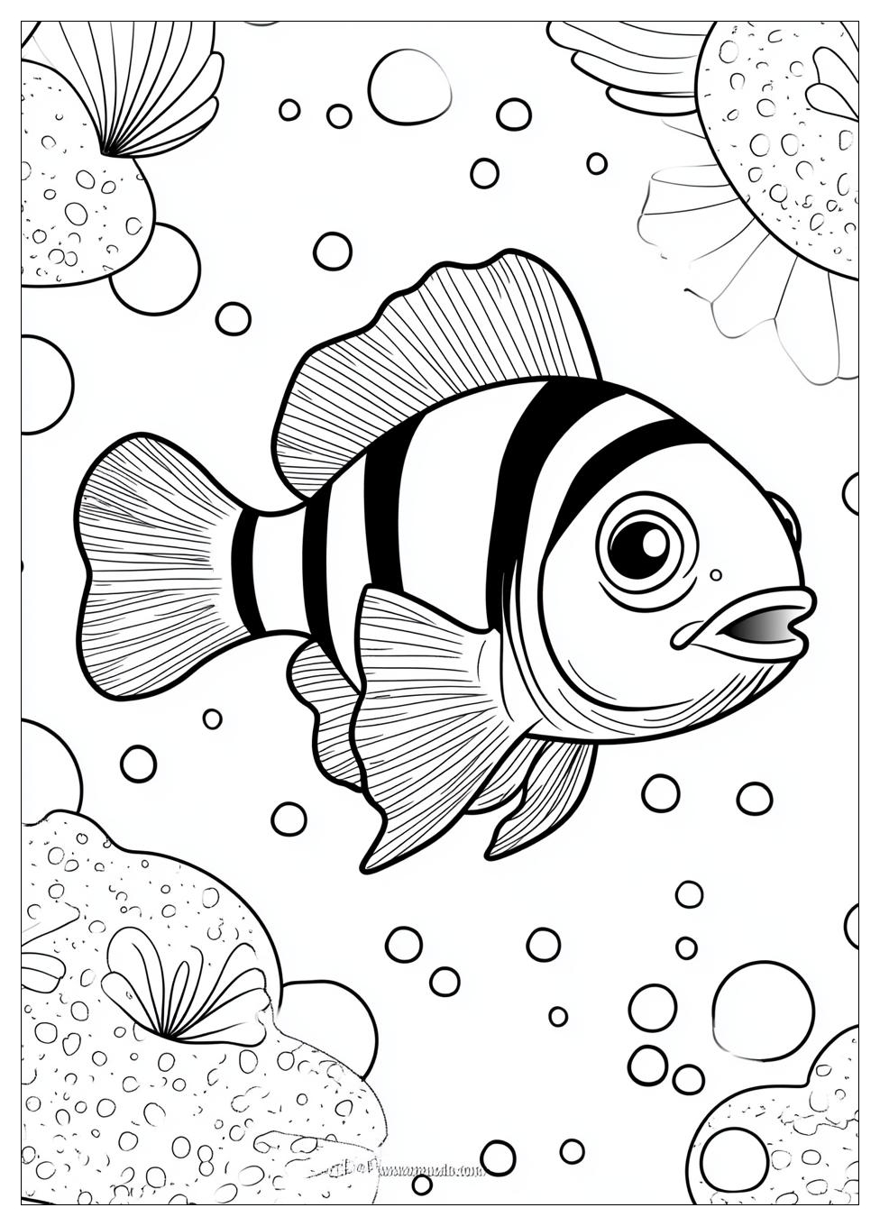 Clownfish Coloring Pages-9