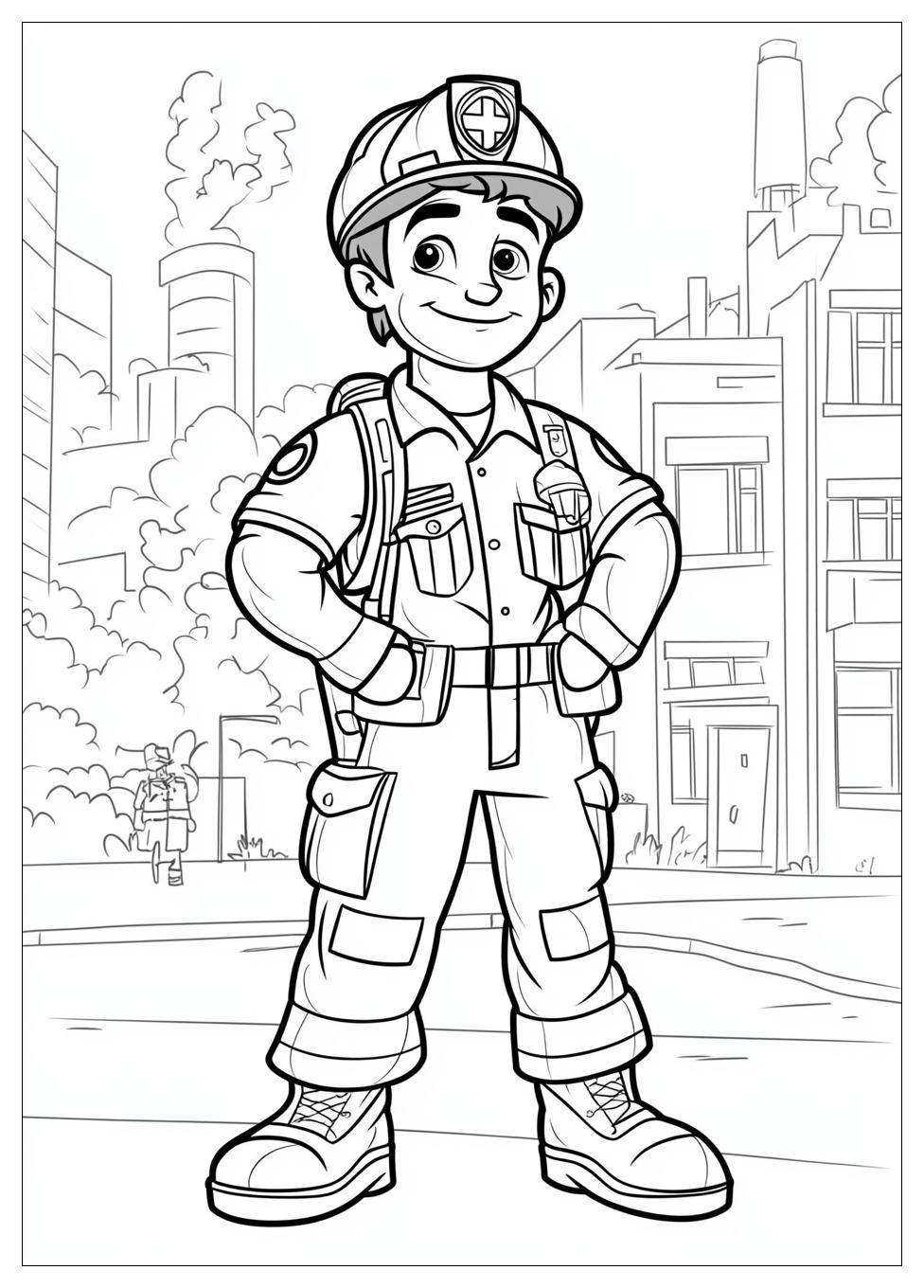 Community Helpers Coloring Pages-10