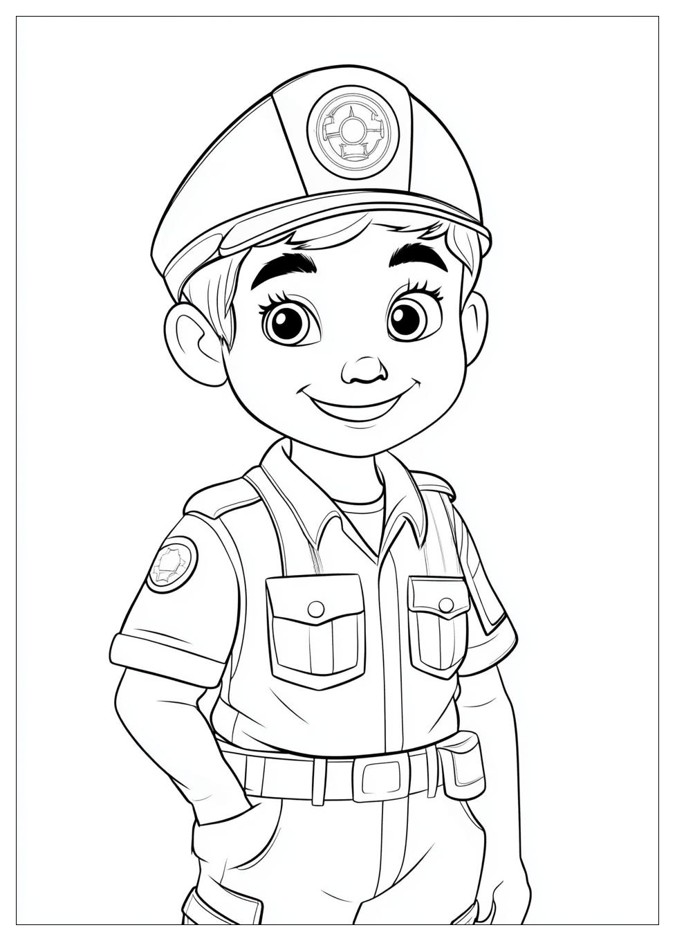 Community Helpers Coloring Pages-12