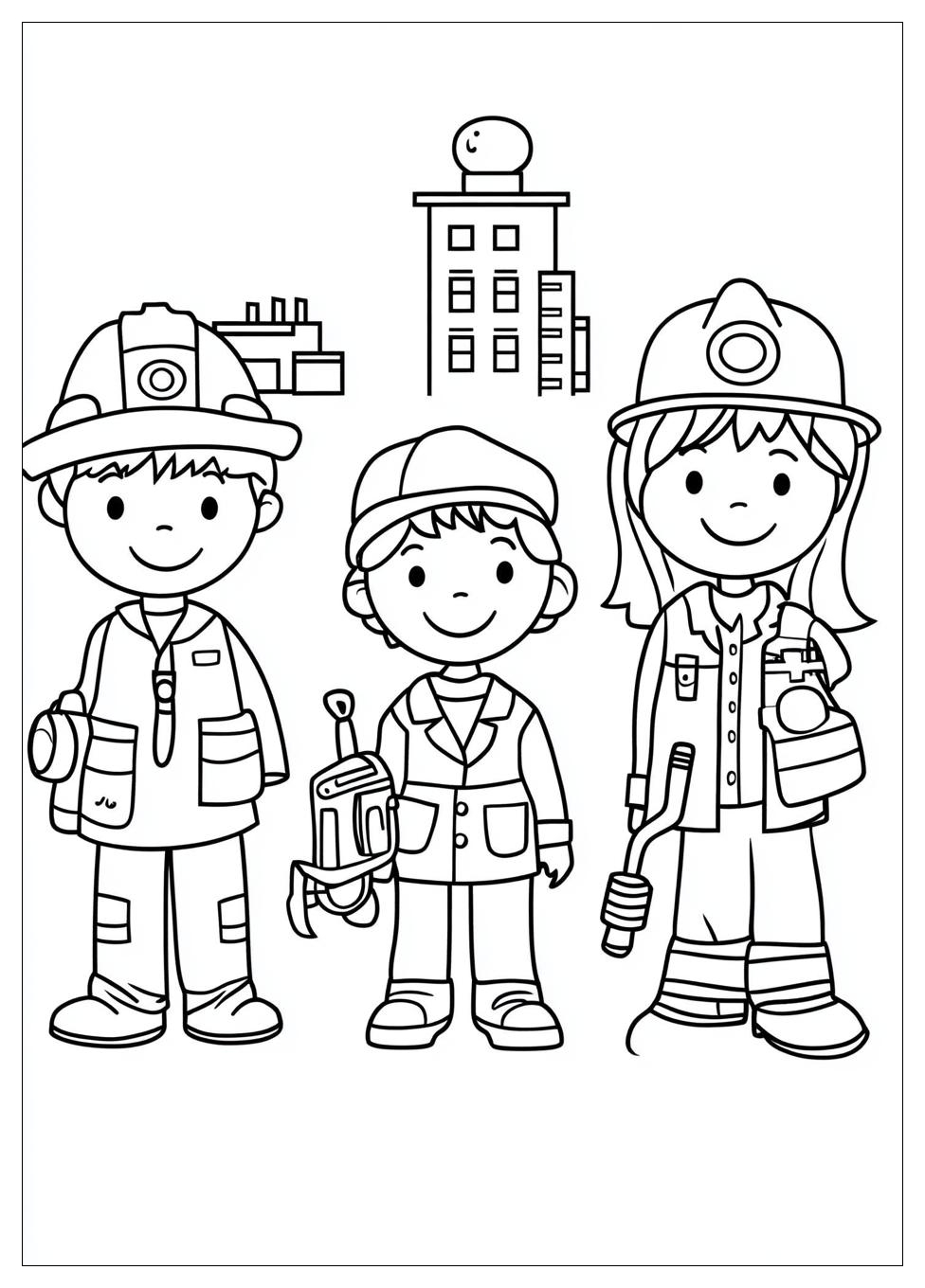Community Helpers Coloring Pages-2